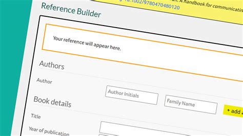 huddersfield university reference builder
